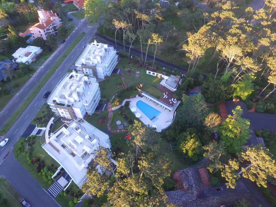 vista aerea con drone