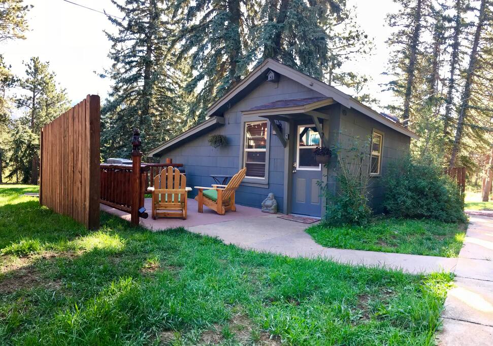 There is a 6 foot privacy fence that lines your patio- making sure a great private space!