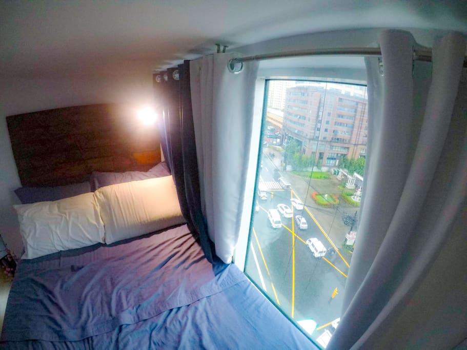 Bed with view