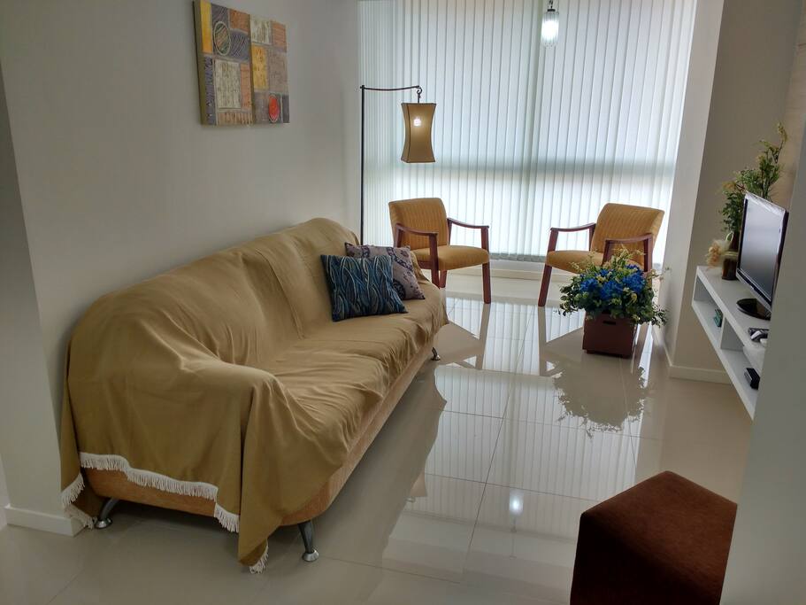 Sala com split quente e frio