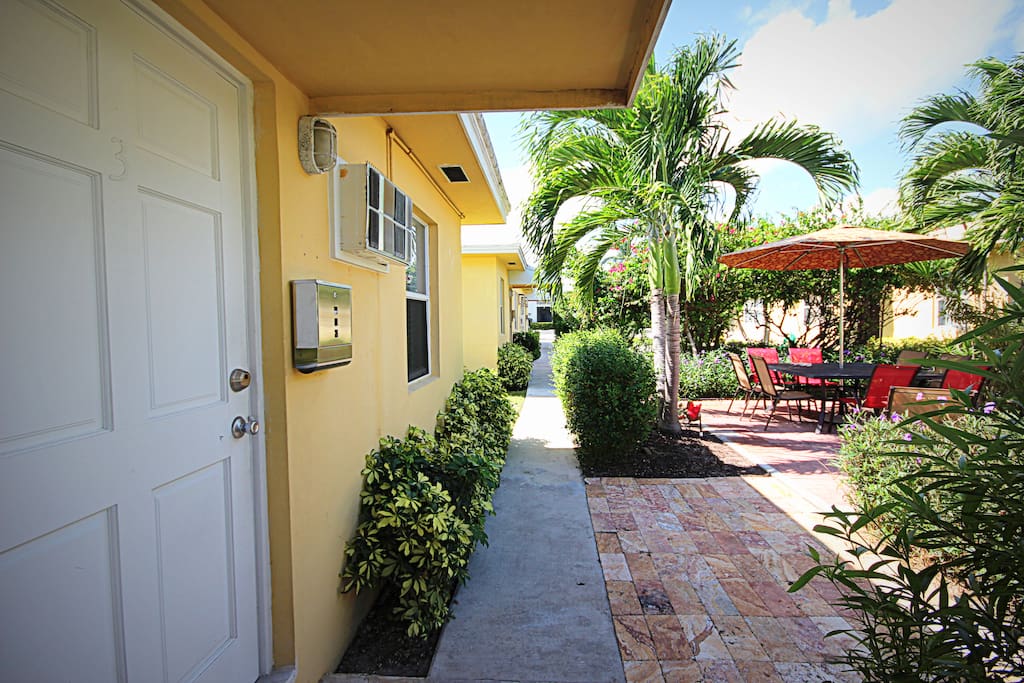 Entrance of the unit
