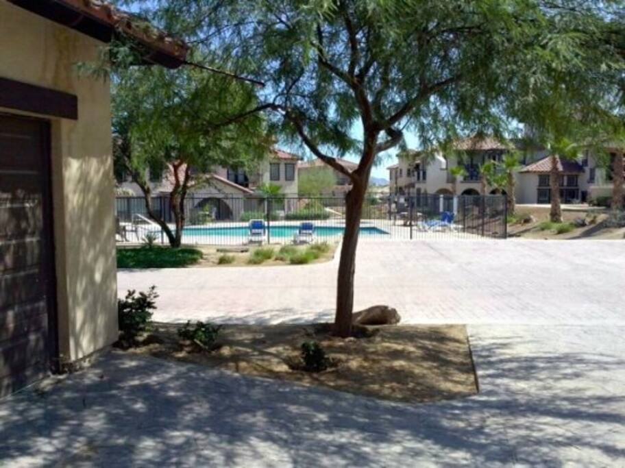 View of pool from condo