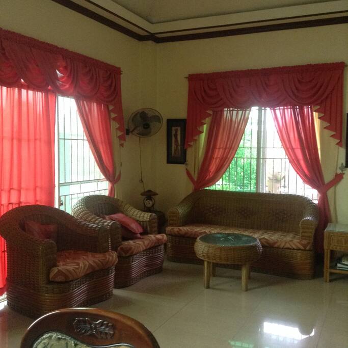Living room, chair made from rattan abroad