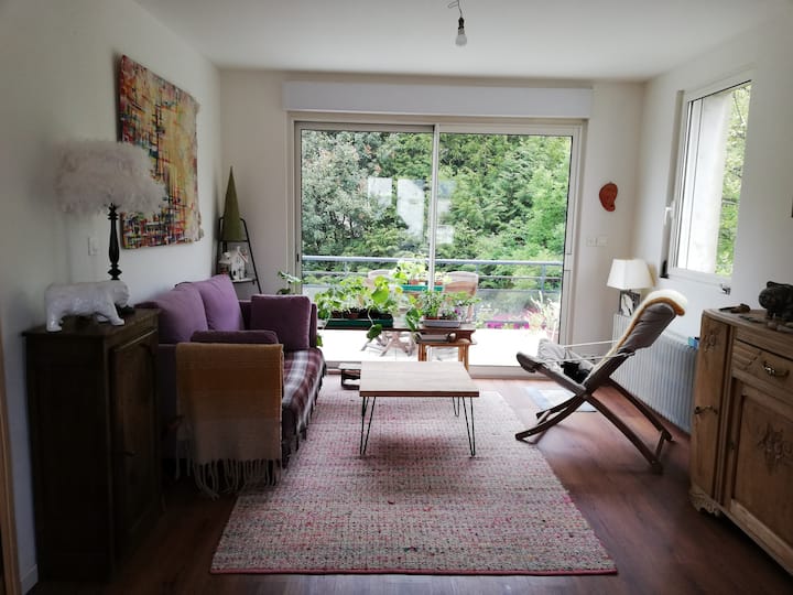 Maison De Ville, Calme Spacieuse Avec Grand Jardin - Lannion