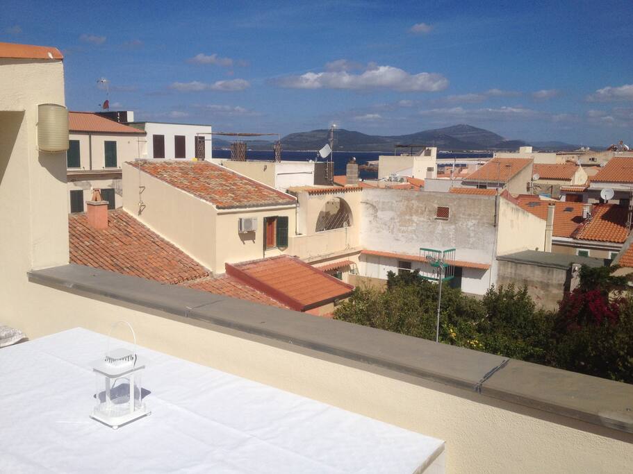 Private terrace with panoramic view.