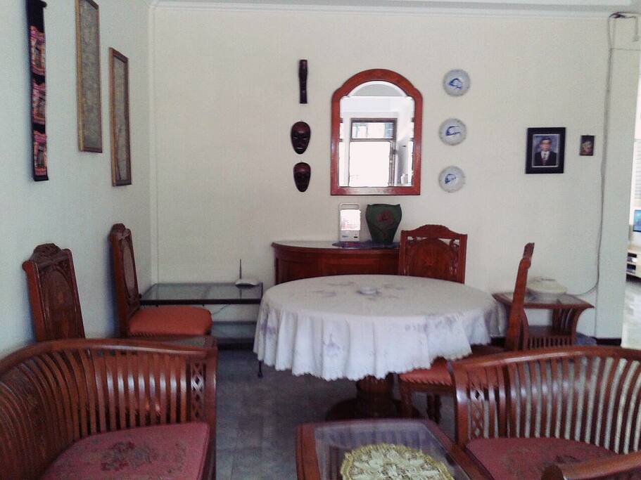 Living room. TV is available in each room and family room.