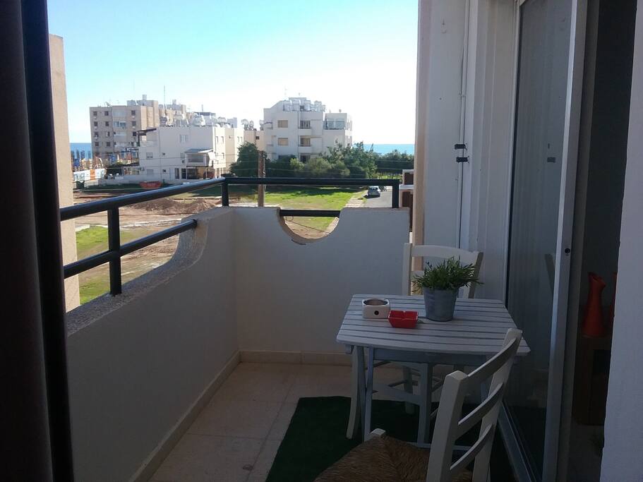 view from the side of
balcony