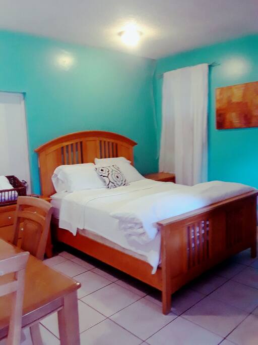 Queen comfy bed for two..