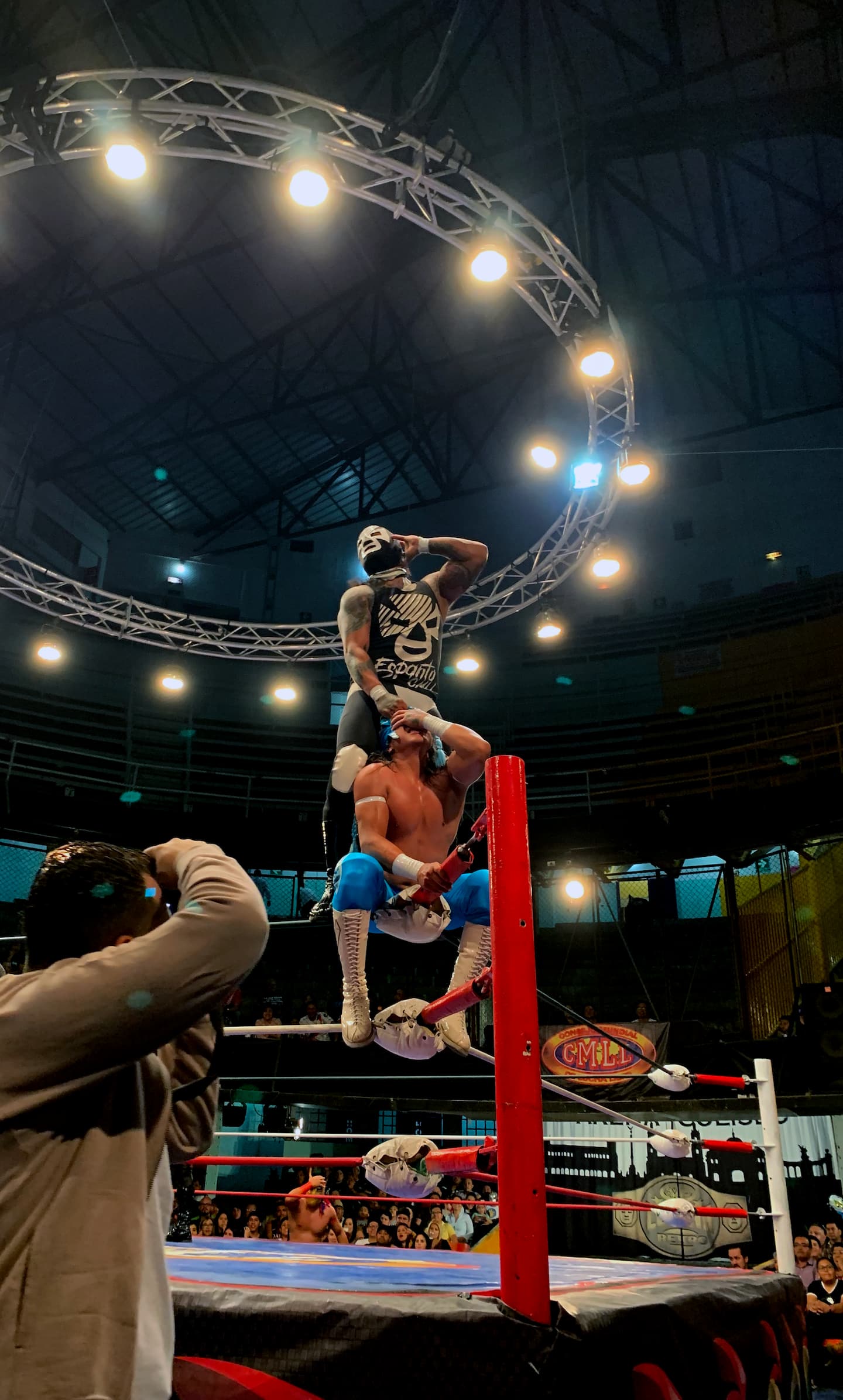 mexican wrestlers at the arena during one of the best mexico city lucha libre tours