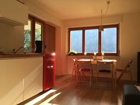 Top Airbnb: Bright apartment with garden and wood stove in Valtournenche