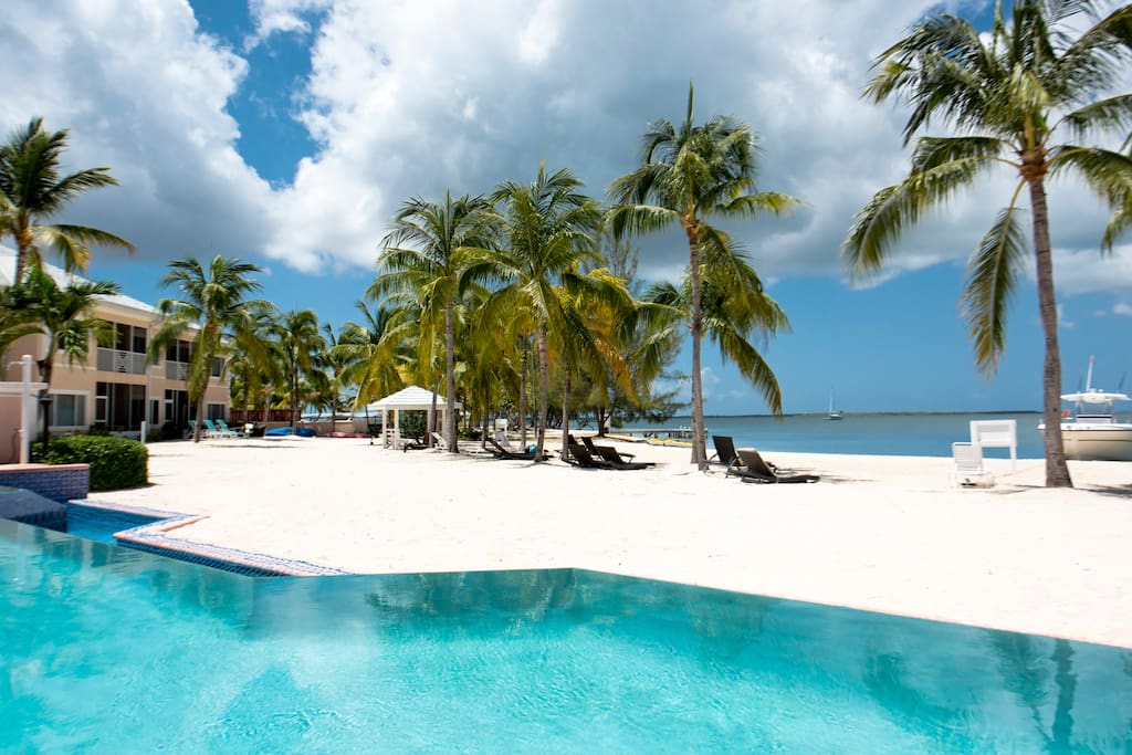 A view from the infinity pool