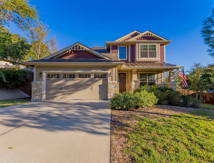 Charming front entrance with porch.
