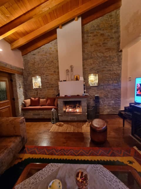 Villa-loft with indoor fireplace