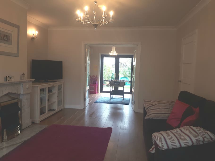 View from living room to playroom