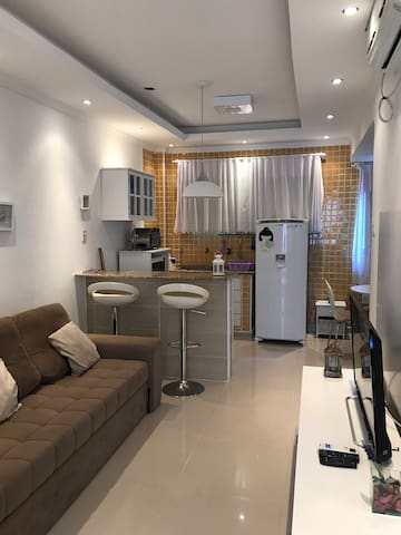 Flat a 150m da praia!