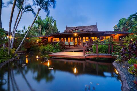 Pool, hot-tub, tennis, tropical oasis