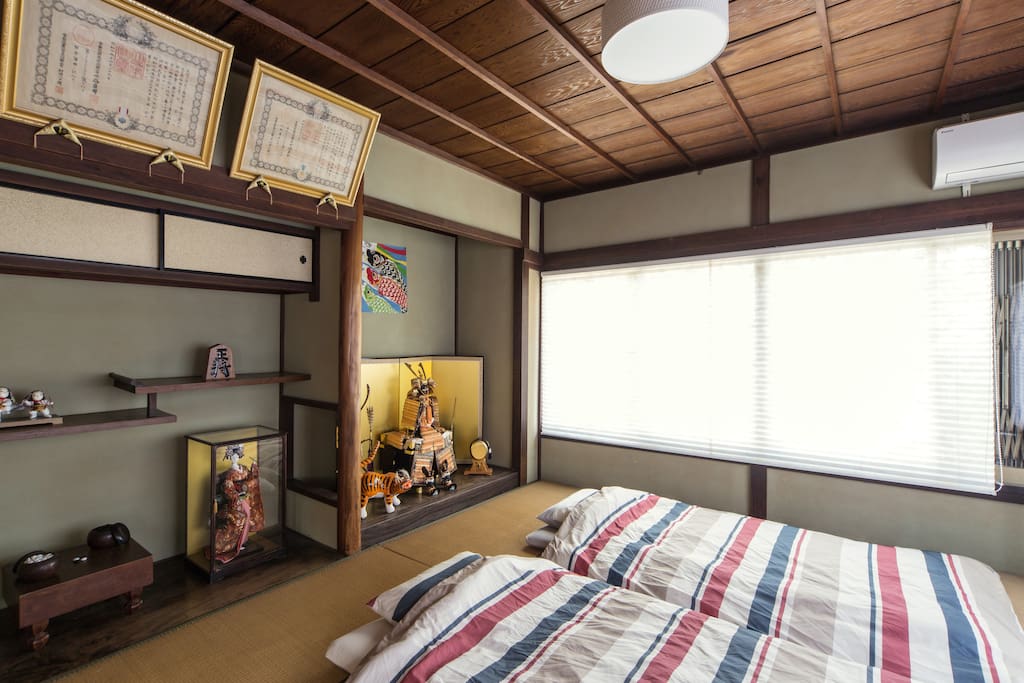 Japanese Tatami bed room with good vista over Sosui Canal