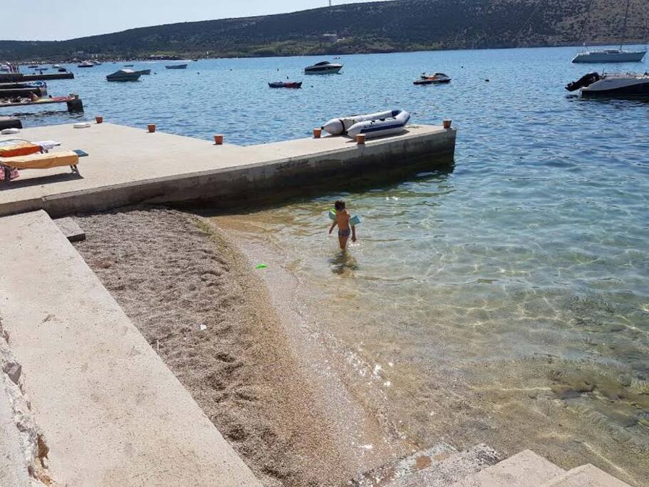 private beach