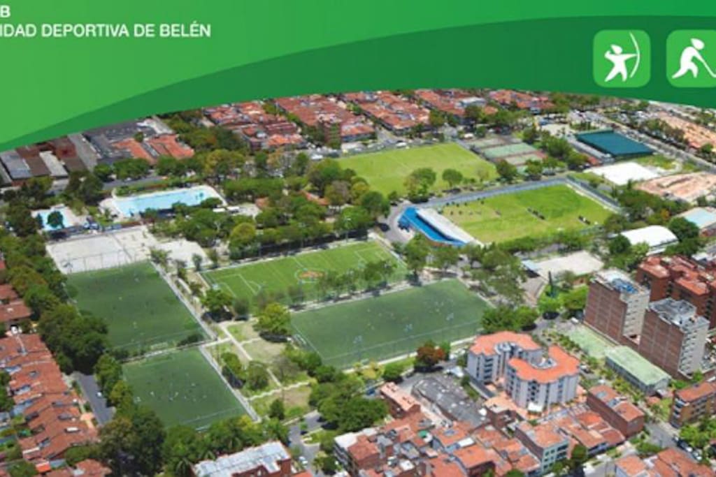 Near to Unidad deportiva de Belén, with pools, outdoor gym, archery field...