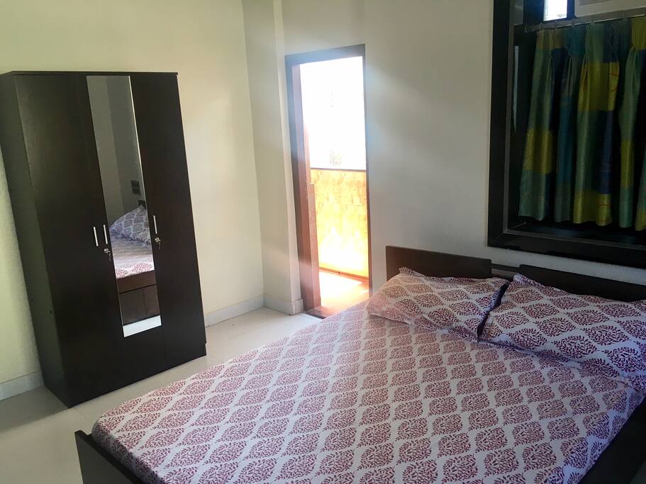 The room is well lit with natural sunlight and well aerated by the breeze from the sea