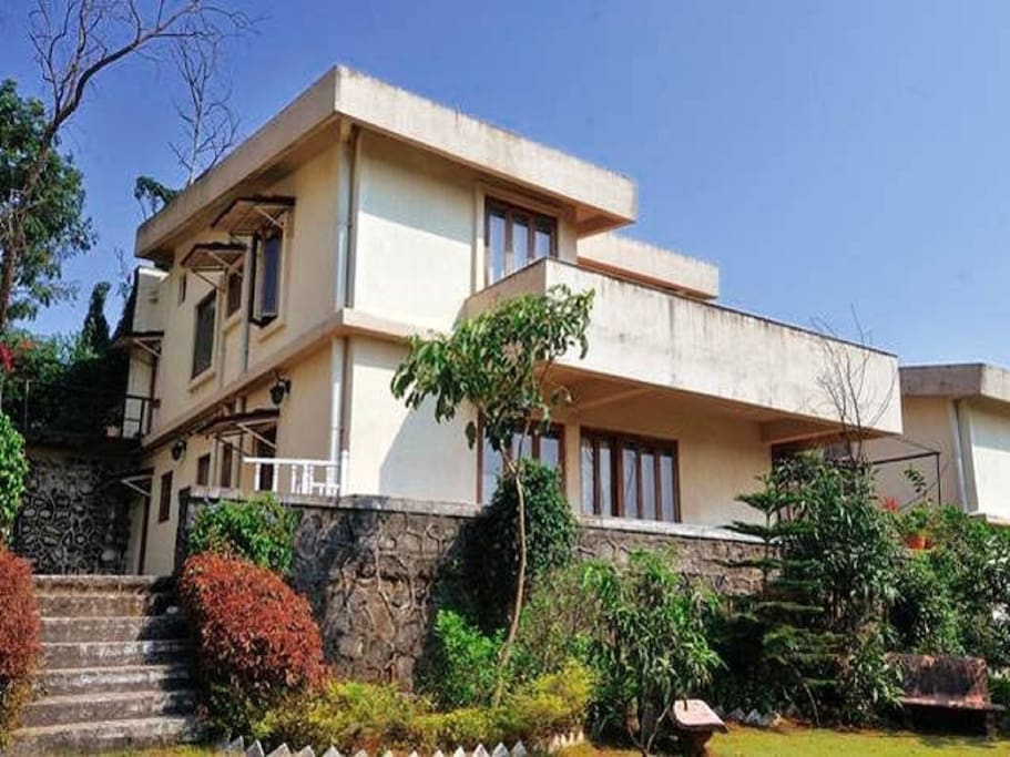 View of bungalow from garden