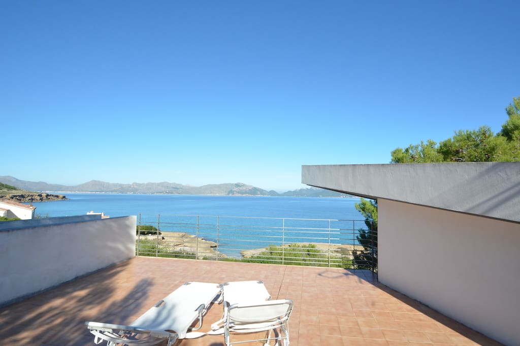 Private terrace on the roof