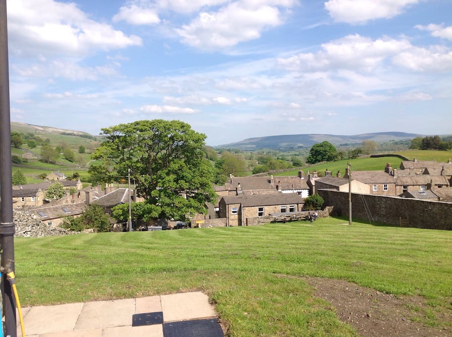 Village view and dale beyond.