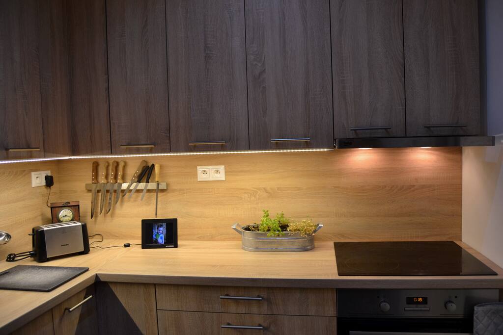 Handy kitchen with equipment