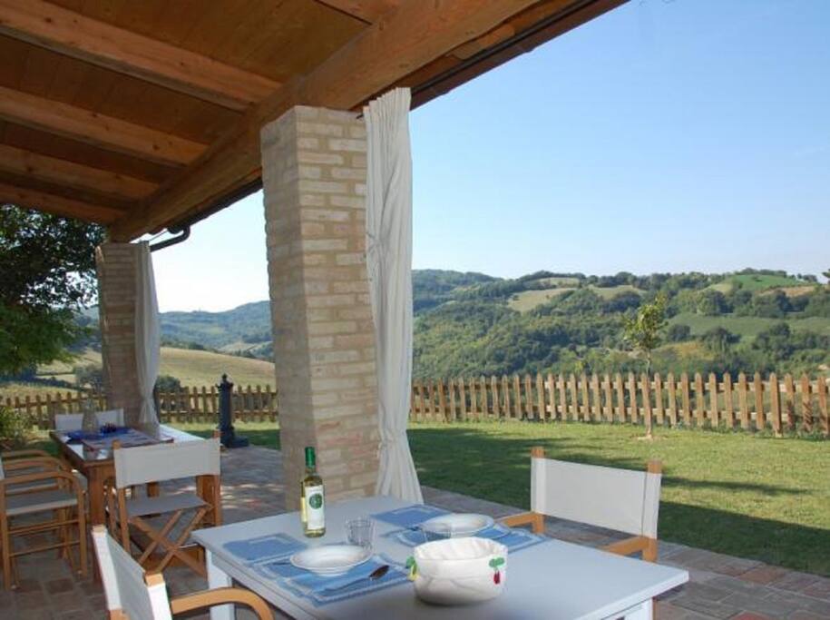 loggia esclusiva con vista panoramica