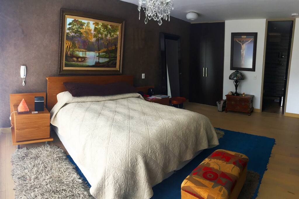 Ample and comfortable bedroom