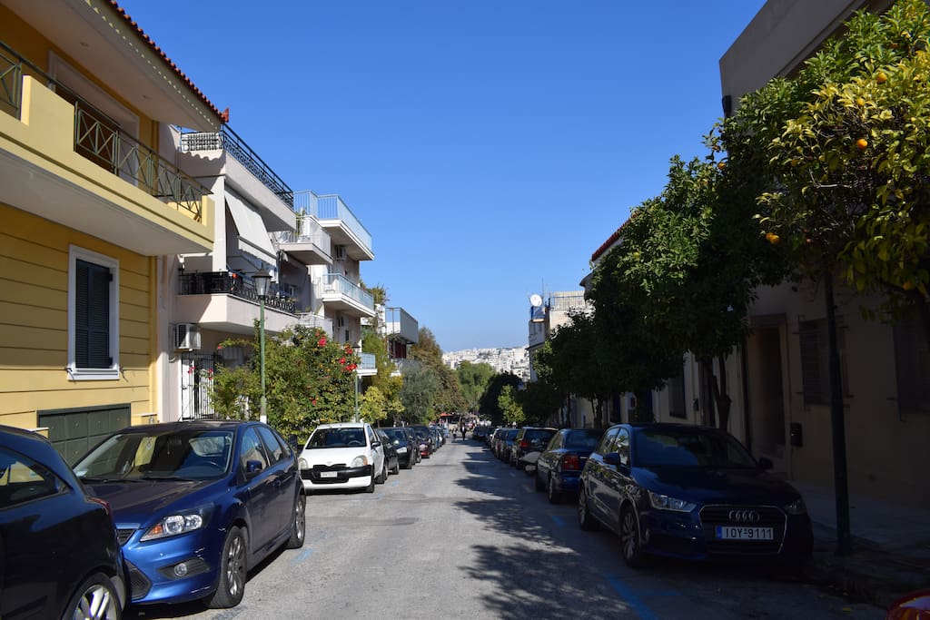 All the way down is the pedestrian street of Apostolou Pavlou in Thissio.