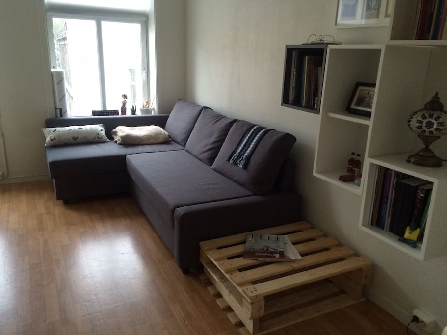 Comfortable and double sofa bed