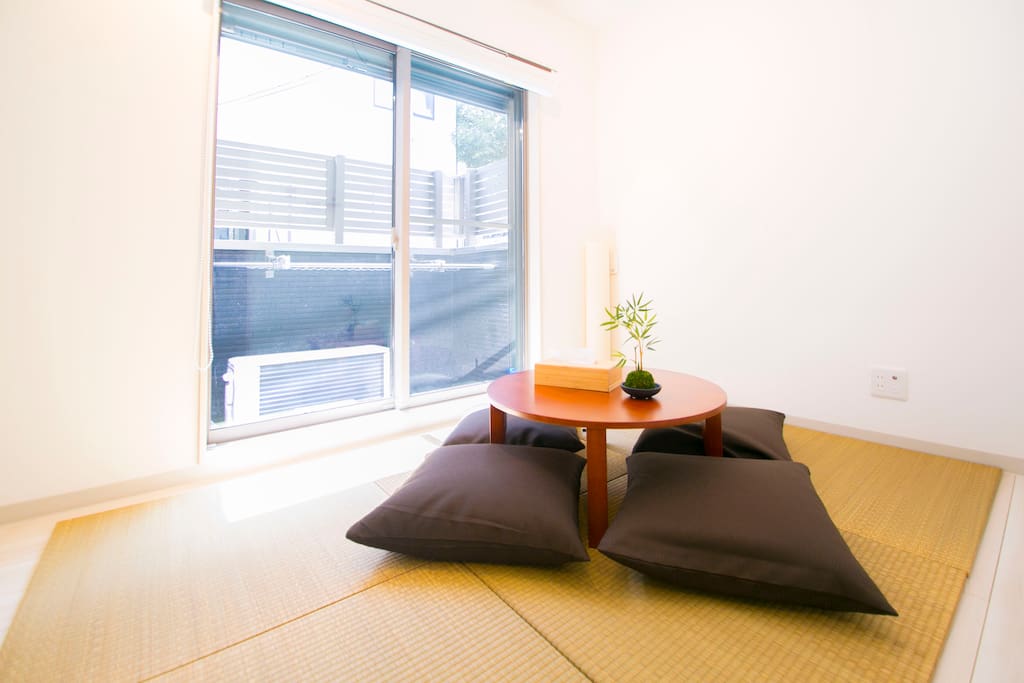 Bright new modern Japanese styled 1BR apt. space