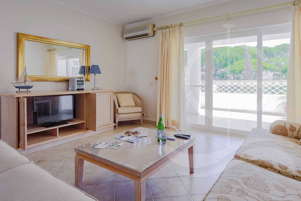 Lounge Area with doors leading to the outside terrace