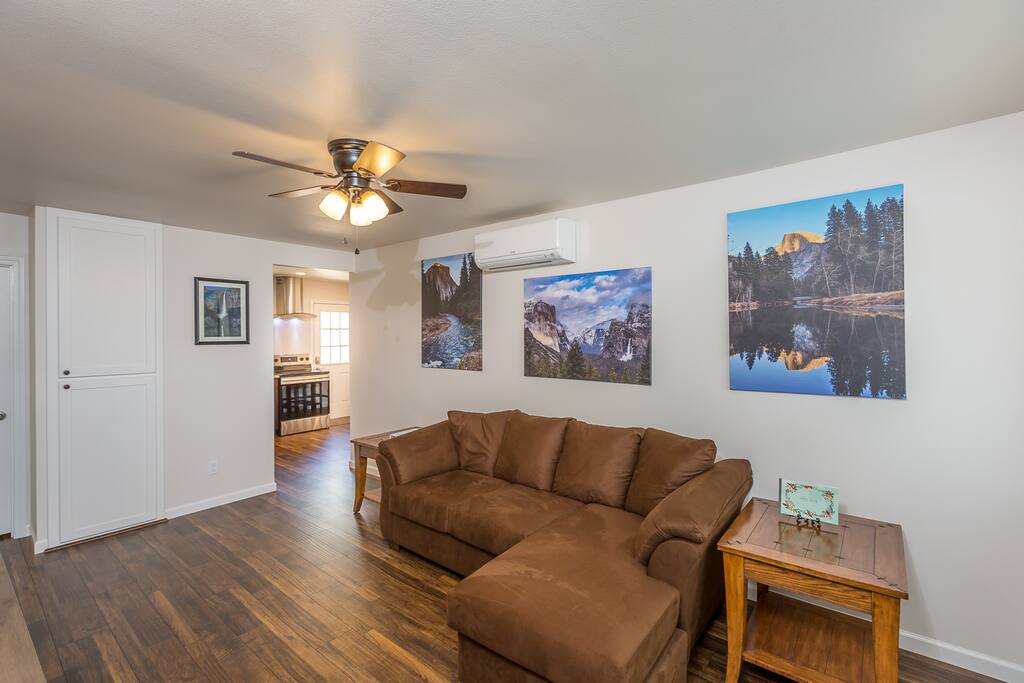 Front room with smart TV.
