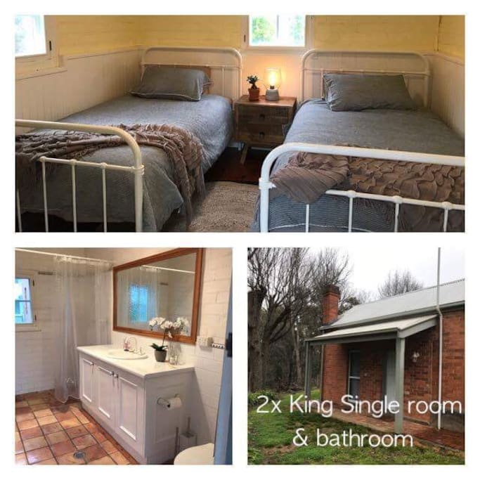 2x king Single & Bathroom