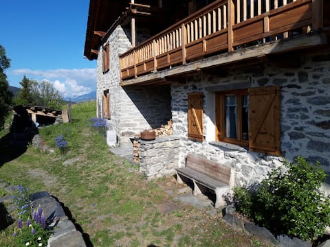 Popular Airbnb listing: Apartment in chalet close to La Rosière San Bernardo in Montvalezan
