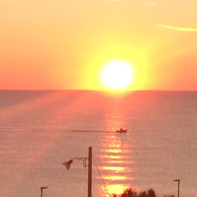 tramonto dal terrazzo