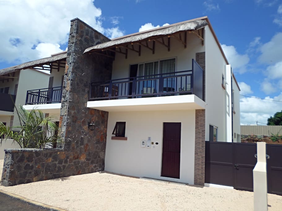 Front of the villa