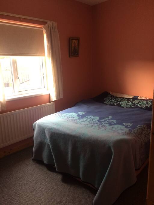 The bedroom with the double bed.