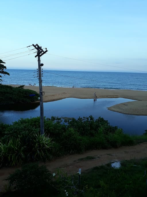 VISTA DA CASA,LAGOA E O MAR,BARULHO SÓ DA NATUREZA.