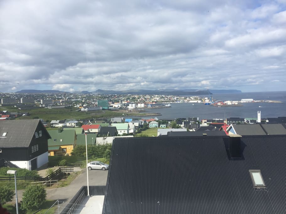 View from kitchen/livingroom of Tórshavn