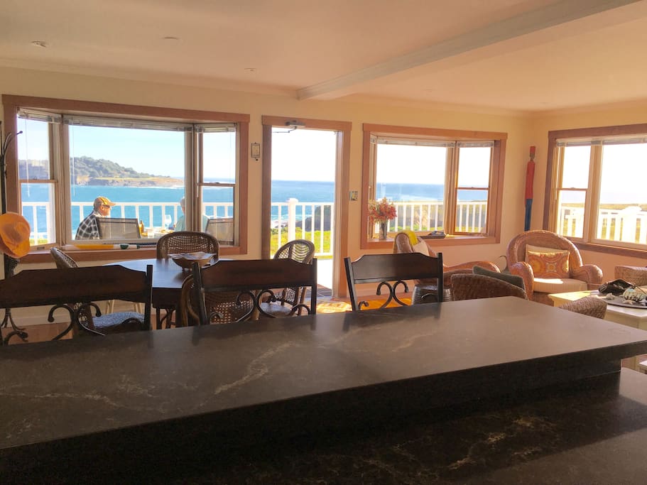 Beautiful Ocean views from Kitchen