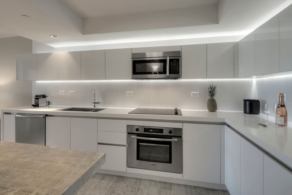Gourmet kitchen with everything you need to cook a delicious meal
