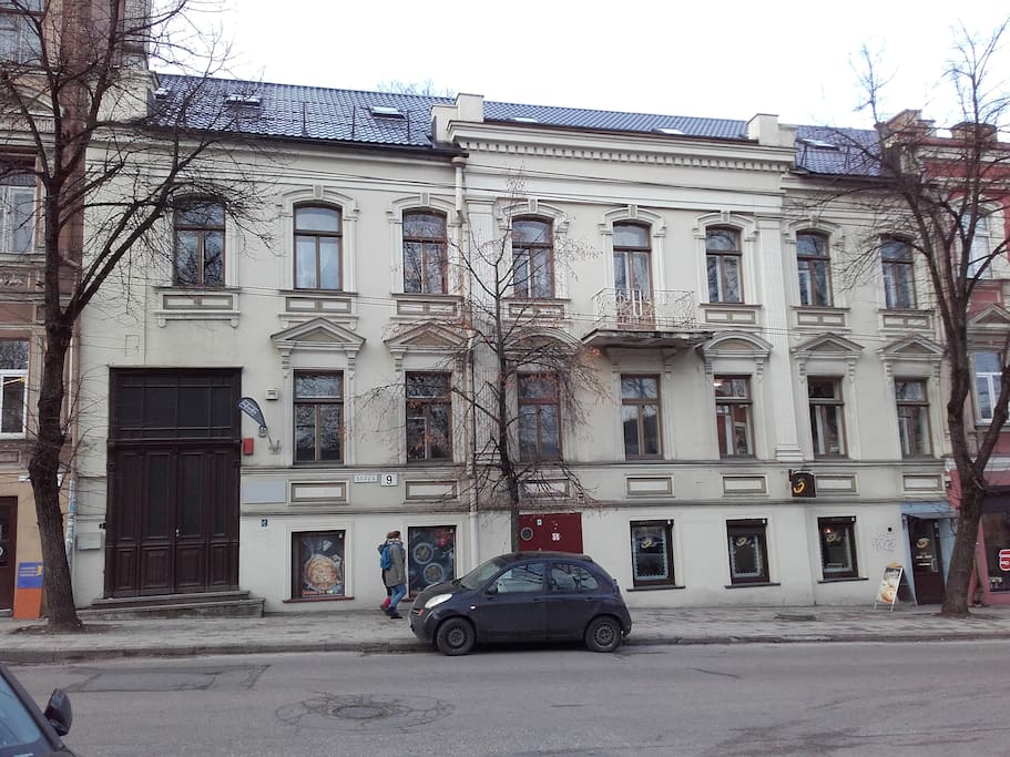 The building where our hostel is located
