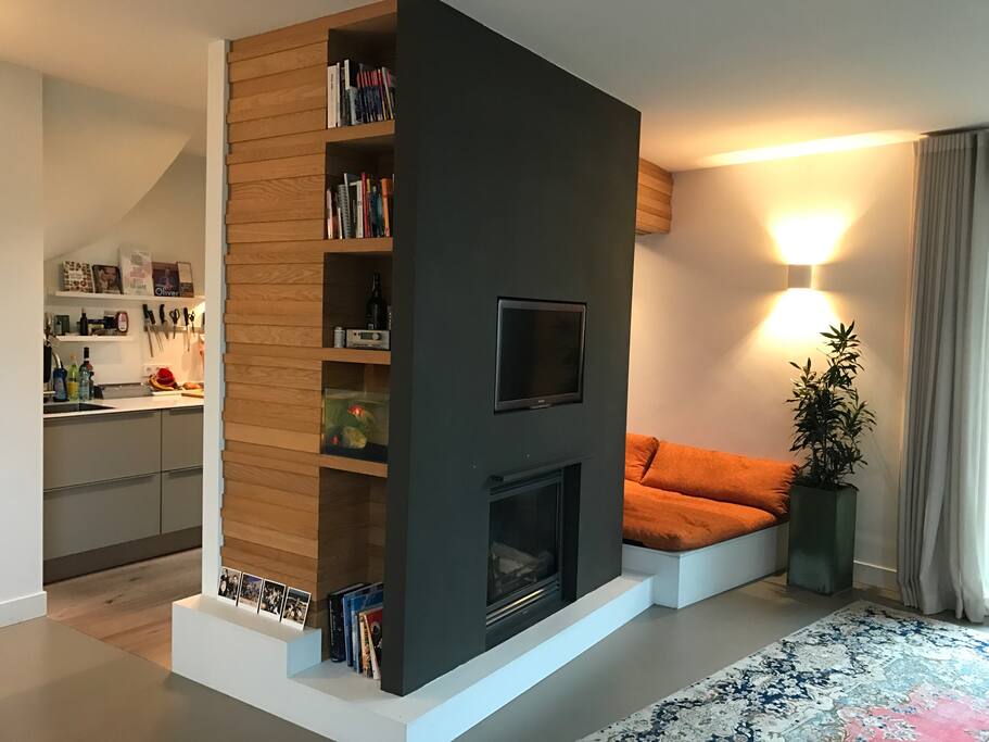 Living room. Open kitchen.