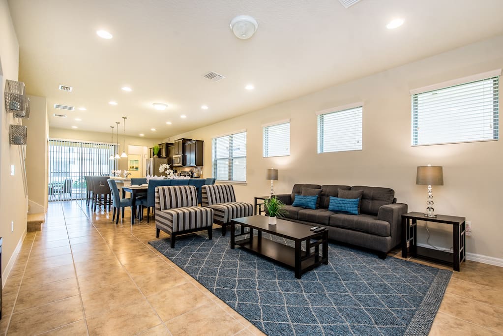 Living Room w/ open floor plan