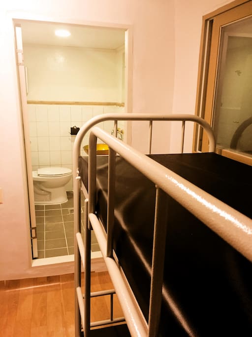 inside toilet