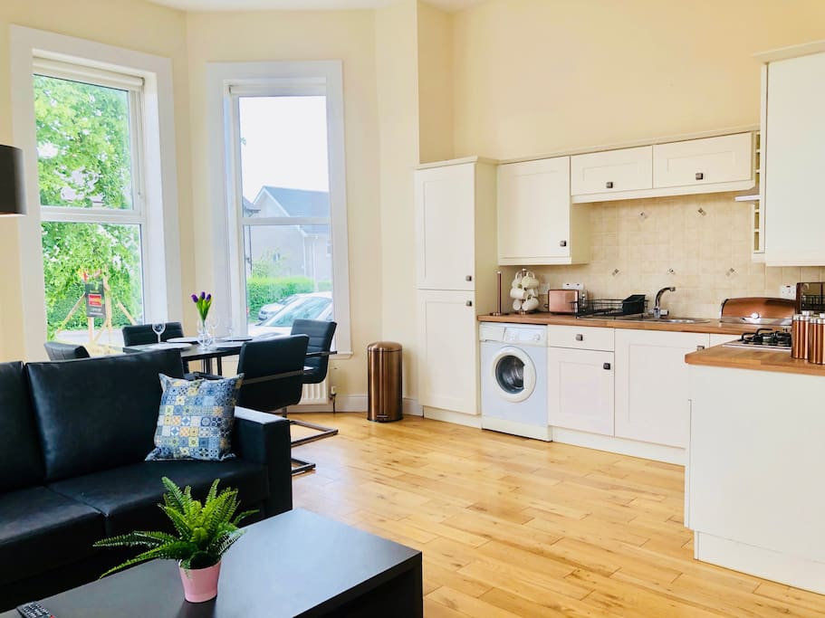 Kitchen and living room