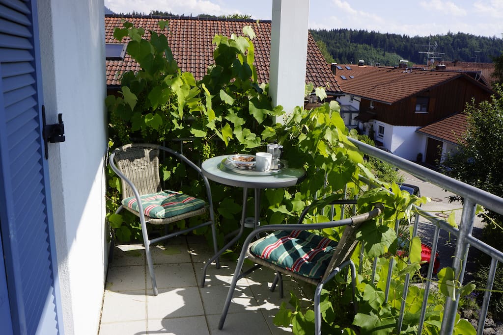 Relaxen auf dem Balkon